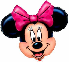 Minnie Shape Walt Disney Original Folienballons in bester Qualitt