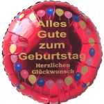 Alles Gute zum Geburtstag Luftballon aus Folie mit Ballongas Helium