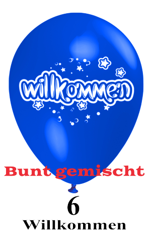 Willkommen Luftballon