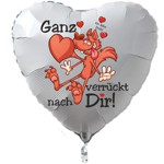 Luftballon aus Folie, Ich Liebe Dich, Herzluftballon