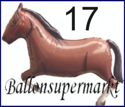Großer Luftballon: Braunes Pferd