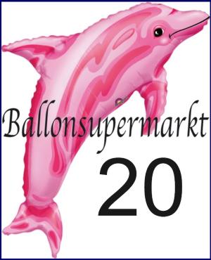 Großer Luftballon: Delfin in Pink
