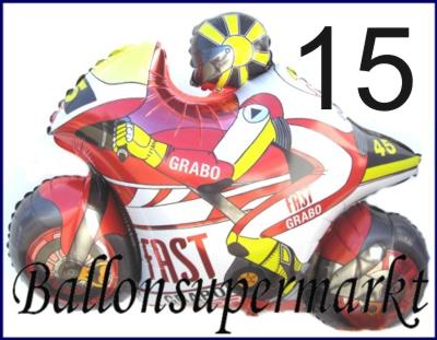 Großer Luftballon: Motorrad
