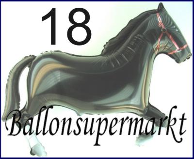 Großer Luftballon: Schwarzes Pferd