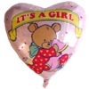 It's a Girl, Luftballon aus Folie, 45 cm, Herzballon