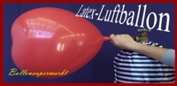 Latexballon auffüllen