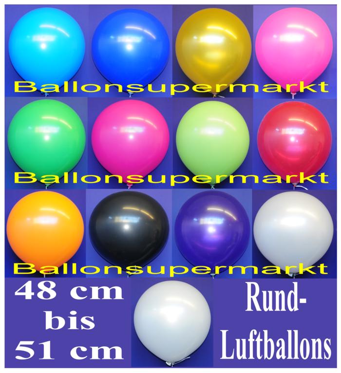 Farben der Luftballons in 48 cm