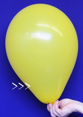 Überblasener Luftballon