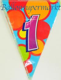 Zahlen Wimpelkette, Zahl 1