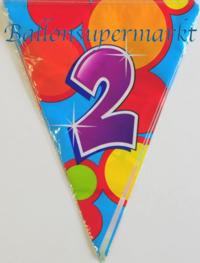 Zahlen Wimpelkette, Zahl 2