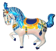 Zirkus-Pony Luftballon aus Folie